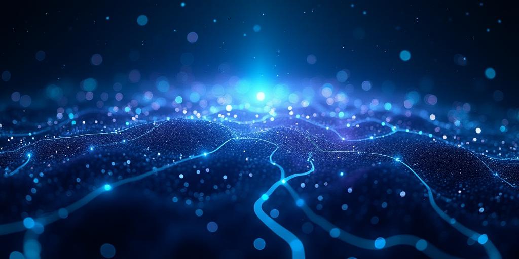 未来的な電脳風景の背景画像